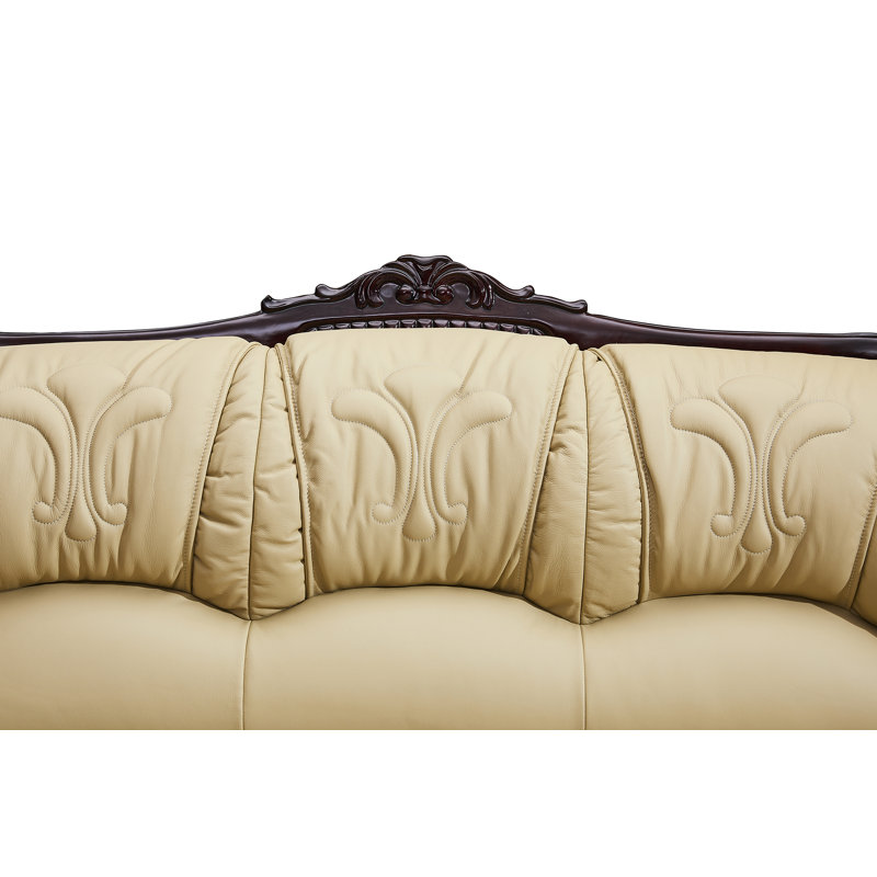 Astoria Grand Adelyn 3 Piece Leather Living Room Set Wayfair